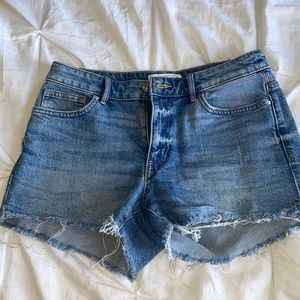 Denim midi shorts size 7/8